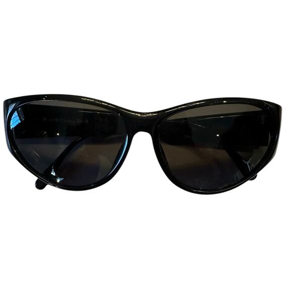 Christian Dior Women’s Black Sunglasses with Gold Bamboo Trim - Picture 1 of 8